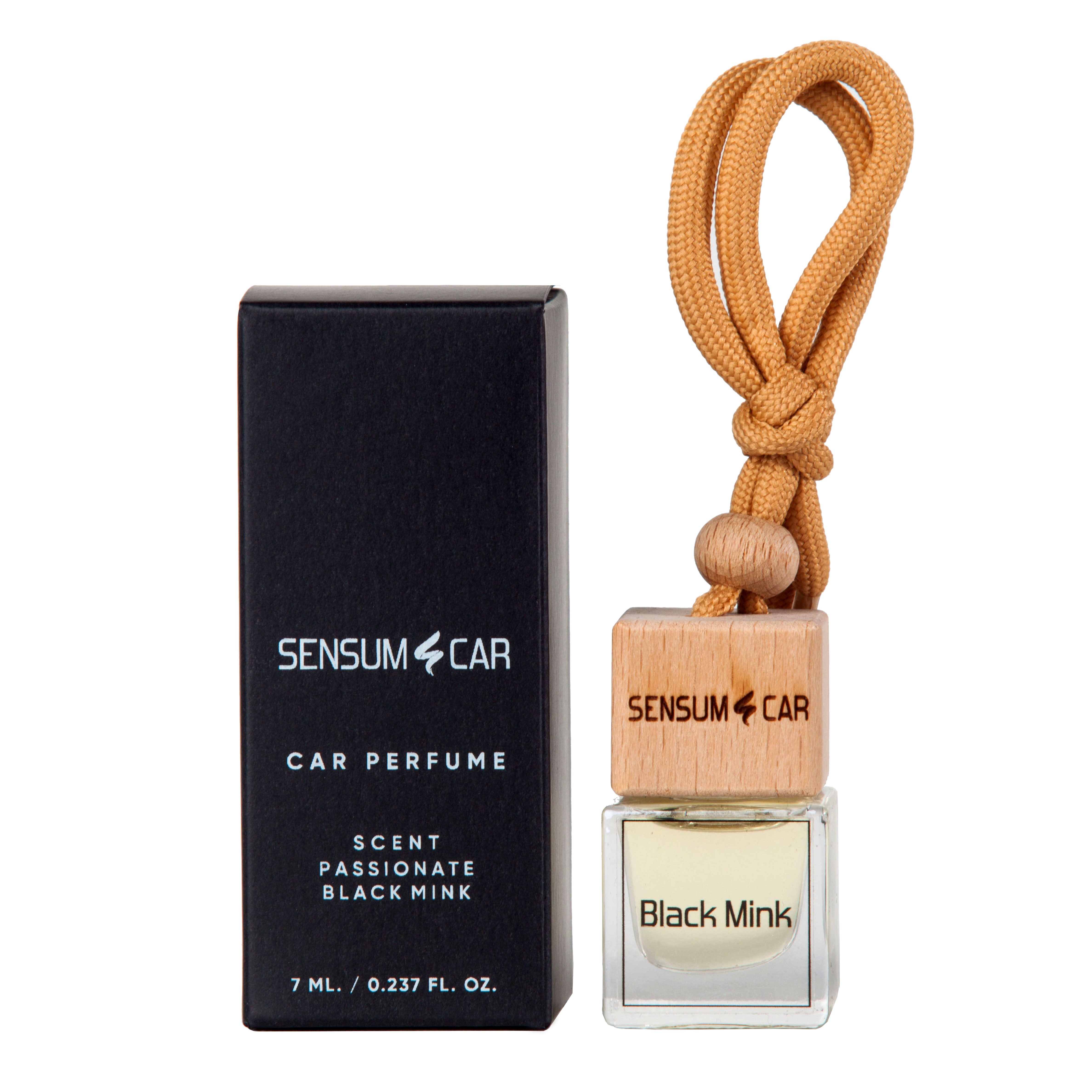 SENSUM CAR Luxury Perfume with hanging bottle - PASSIONATE BLACK MINK