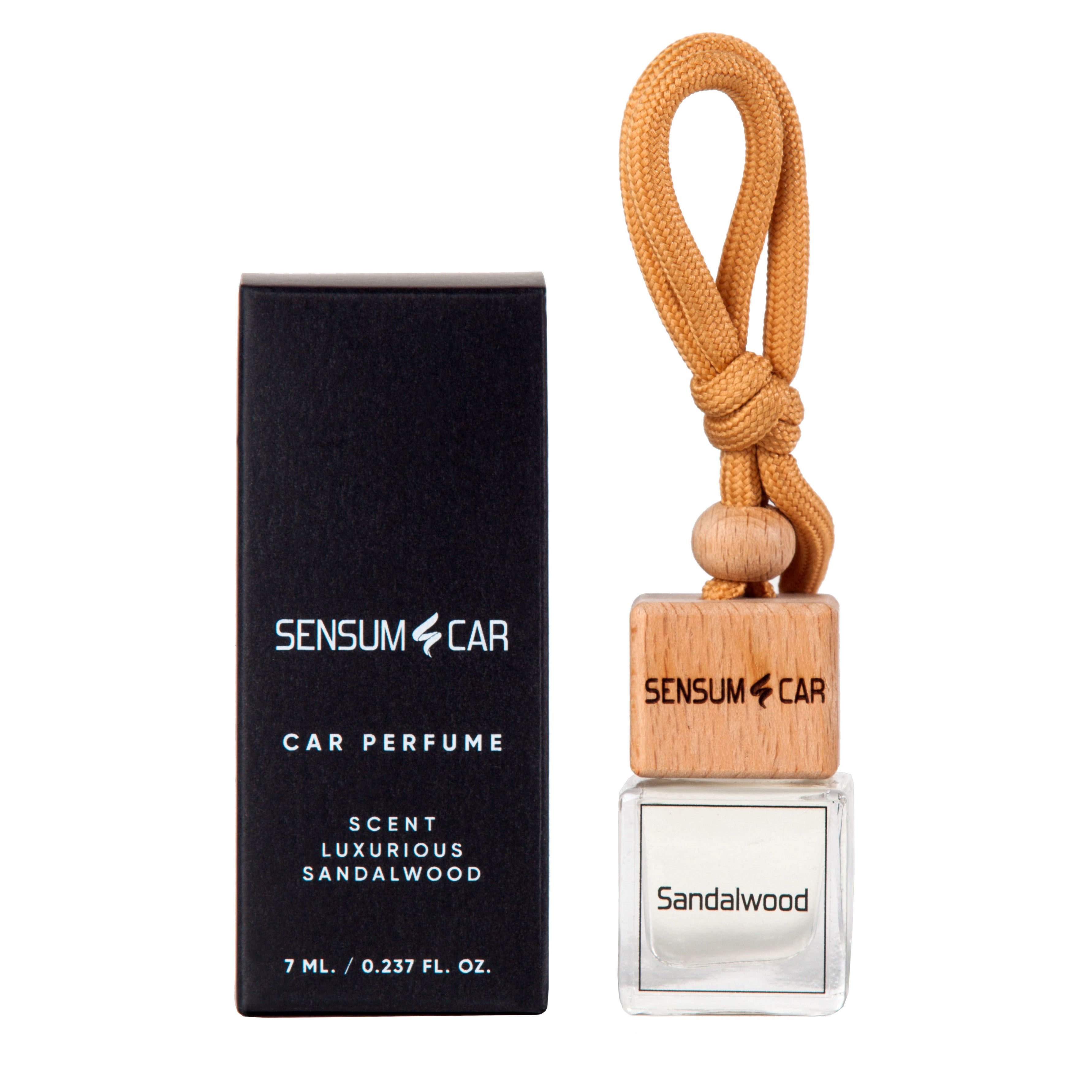 SENSUM CAR Luxury Perfume with hanging bottle - LUXURIOUS SANDALWOOD