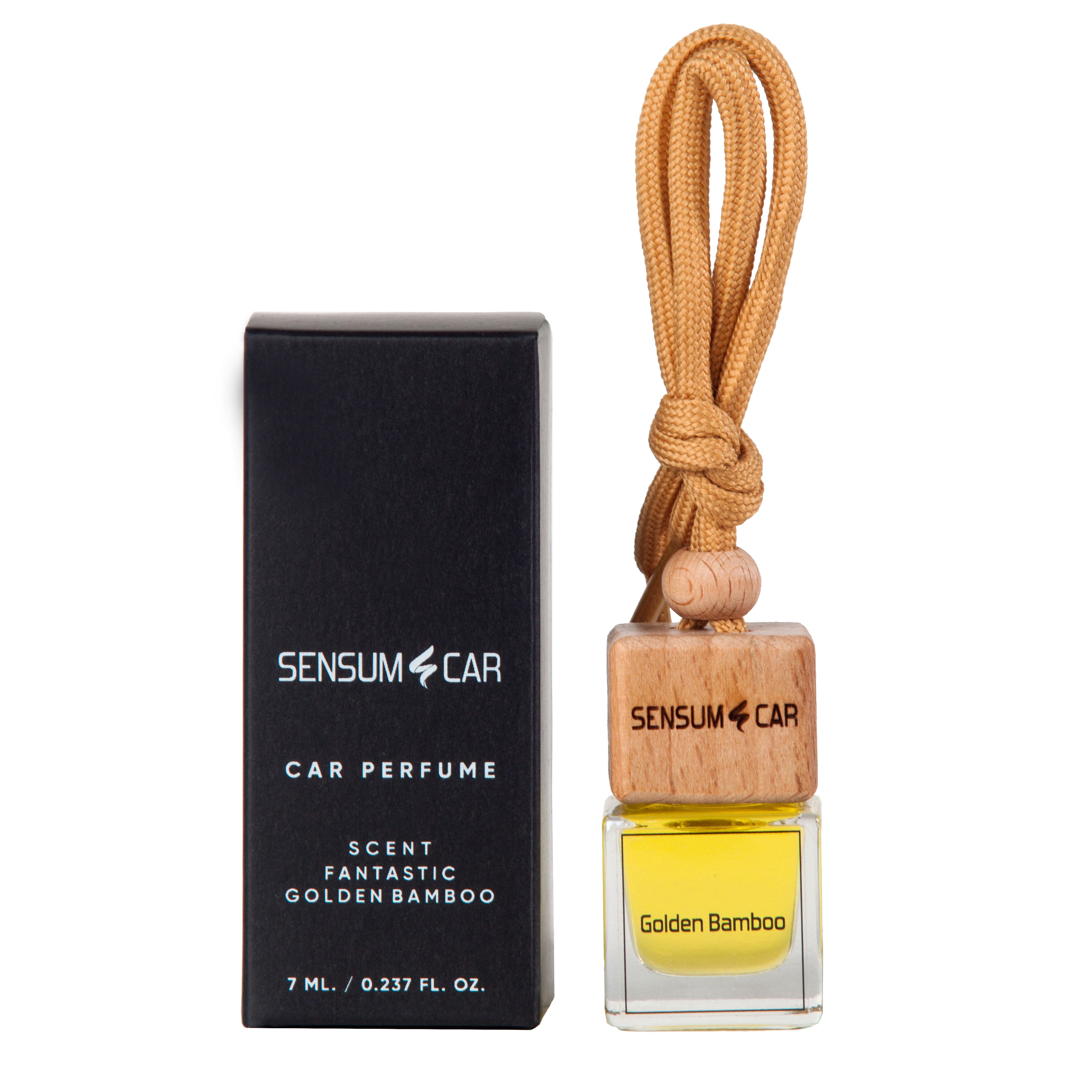 SENSUM CAR Luxury Perfume with hanging bottle - FANTASTIC GOLDEN BAMBOO